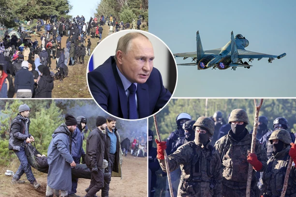 PUTIN POSLAO NUKLEARNE BOMBARDERE IZNAD EU, POBESNEO ZBOG DRAME KOD BELORUSIJE! Avioni u pripravnosti, ispod njih nagotovs 15.000 poljskih vojnika!