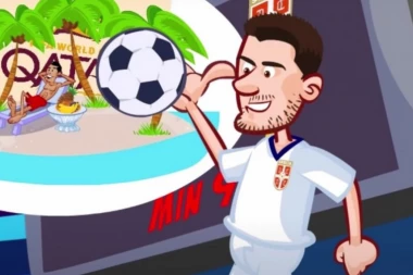 RONALDU SE PREVRĆE ŽELUDAC: Tadić i Mitrović HEROJI - crtać koji će vas nasmejati DO SUZA! (VIDEO)