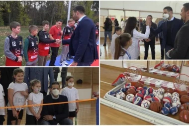 NASTAVLJA SE OBNAVLJANJE OPREME PO ŠKOLAMA! Ministar Udovičić obišao Inđiju i Sremske Karlovce i đake obradovao VELIKIM DONACIJAMA (FOTO)