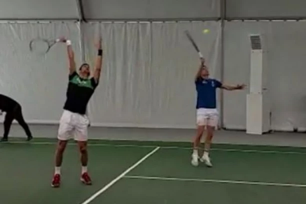 SUVI PROFESIONALIZAM: Pogledajte trening reprezentacije Srbije na čelu sa Đokovićem (VIDEO)