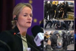VIOLA, DA LI JE OVO ZA VAS VLADAVINA PRAVA?! Lobistkinja za nezavisno Kosovo osula paljbu po Srbiji, a ćuti na užasne brutalnosti nemačke policije! (VIDEO)