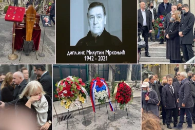 SAHRANJEN MILUTIN MRKONJIĆ: Veliki broj građana ispratio počasnog predsednika SPS-a na večni počinak (FOTO/VIDEO)