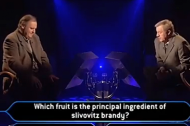 THE INTERNET IS BURNING BECAUSE OF SERBIAN BRANDY! The Englishman in a British quiz didn't know what SLIVOVITZ was made of, his answer made everyone laugh! (VIDEO)