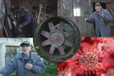 DEDA RADOSAV (91) KONSTRUISAO "KORONA VENTILATOR": Multifunkcionalni aparat koji tera viruse, bakterije i muve, a u isto vreme dezinfikuje prostoriju