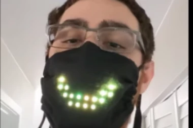 NEVEROVATAN IZUM! Otkrivena zaštitna maska koja sija kad registruje koronu! (VIDEO)