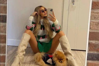 ANA KORAĆ U VATRENOM IZDANJU: Starleta se utegla u CRVENI LATEKS pa izazvala OPŠTU POMETNJU na ulici! (FOTO)