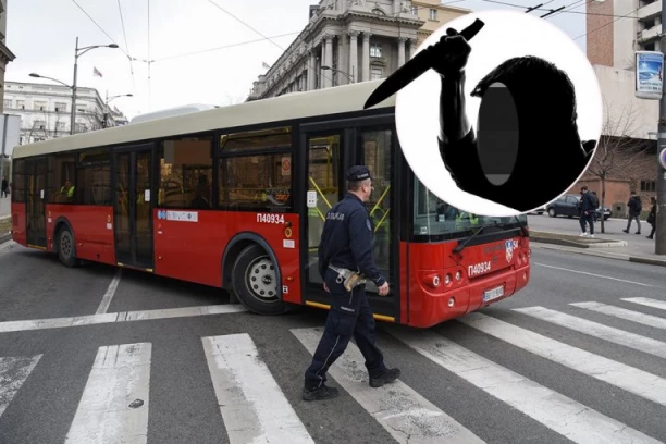 NAPAD NOŽEM NA LINIJI 27 U BEOGRADU: Kontrolor tražio kartu, putnik ga posekao!