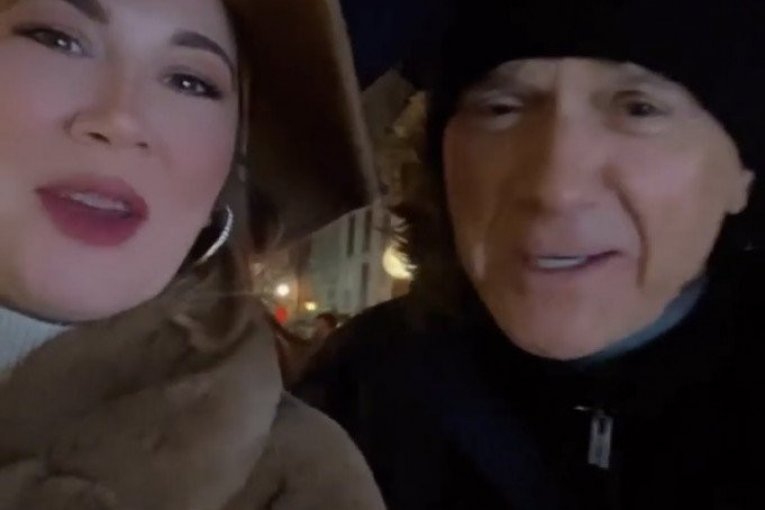 Zdravko Čolić u društvu glumice Tijane Marković