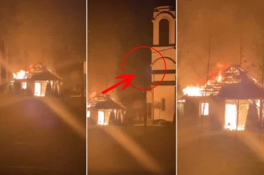 JE L' OVO MOGUĆE? LJUDI GLEDAJU I NE VERUJU ŠTA VIDE: Čudo BOŽJE u dvorištu hrama Svete Trojice (VIDEO)