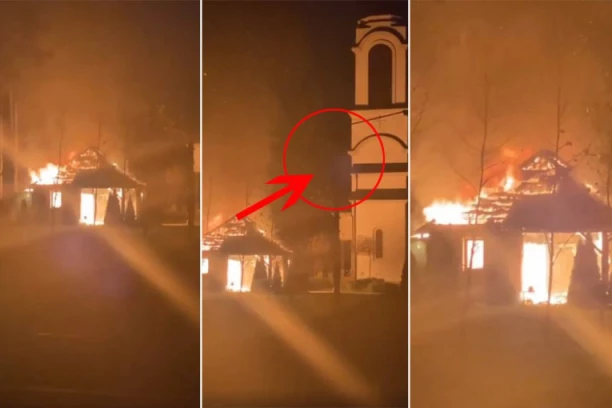 JE L' OVO MOGUĆE? LJUDI GLEDAJU I NE VERUJU ŠTA VIDE: Čudo BOŽJE u dvorištu hrama Svete Trojice (VIDEO)