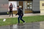 NOVAK OPIKAO TENIS NA NOVOM BEOGRADU! Đoković priredio feštu po kišnom danu u srpskoj prestonici! (VIDEO)