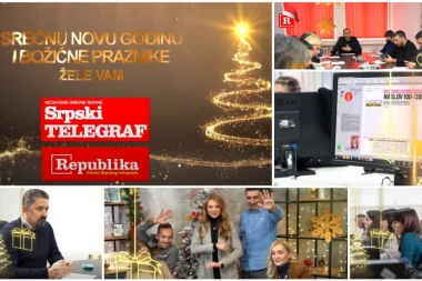 PRAZNICI NAM STIŽU! Neka Srpski telegraf bude vaš izbor, a Republika.rs vaš prvi KLIK! SREĆNA NOVA 2022. (VIDEO)