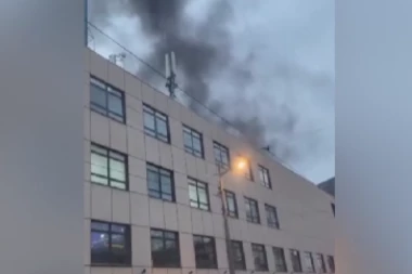 GORI TAŠMAJDAN? Oblak dima iznad sportskog centra