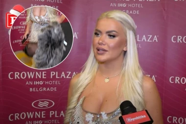 U NOVOGODIŠNJOJ NOĆI ZAVIRILI SMO POD HALJINU SANJE STANKOVIĆ: Naš novinar proverio nosi li veš! (VIDEO)