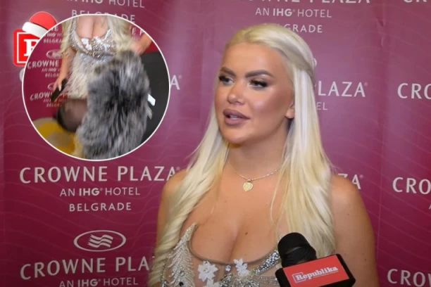 U NOVOGODIŠNJOJ NOĆI ZAVIRILI SMO POD HALJINU SANJE STANKOVIĆ: Naš novinar proverio nosi li veš! (VIDEO)