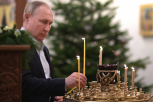 SVEČANO! Vladimir Putin Božić dočekao u Crkvi nerukotvorenog lika Gospodnjeg! (FOTO)