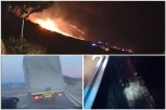 HRVATSKU GUTA OGROMAN POŽAR, JAKA BURA RUŠI SVE PRED SOBOM, STRADAO I MUŠKARAC! Jezive scene iz regiona, VOZAČ SMRSKAN U KAMIONU! (VIDEO)