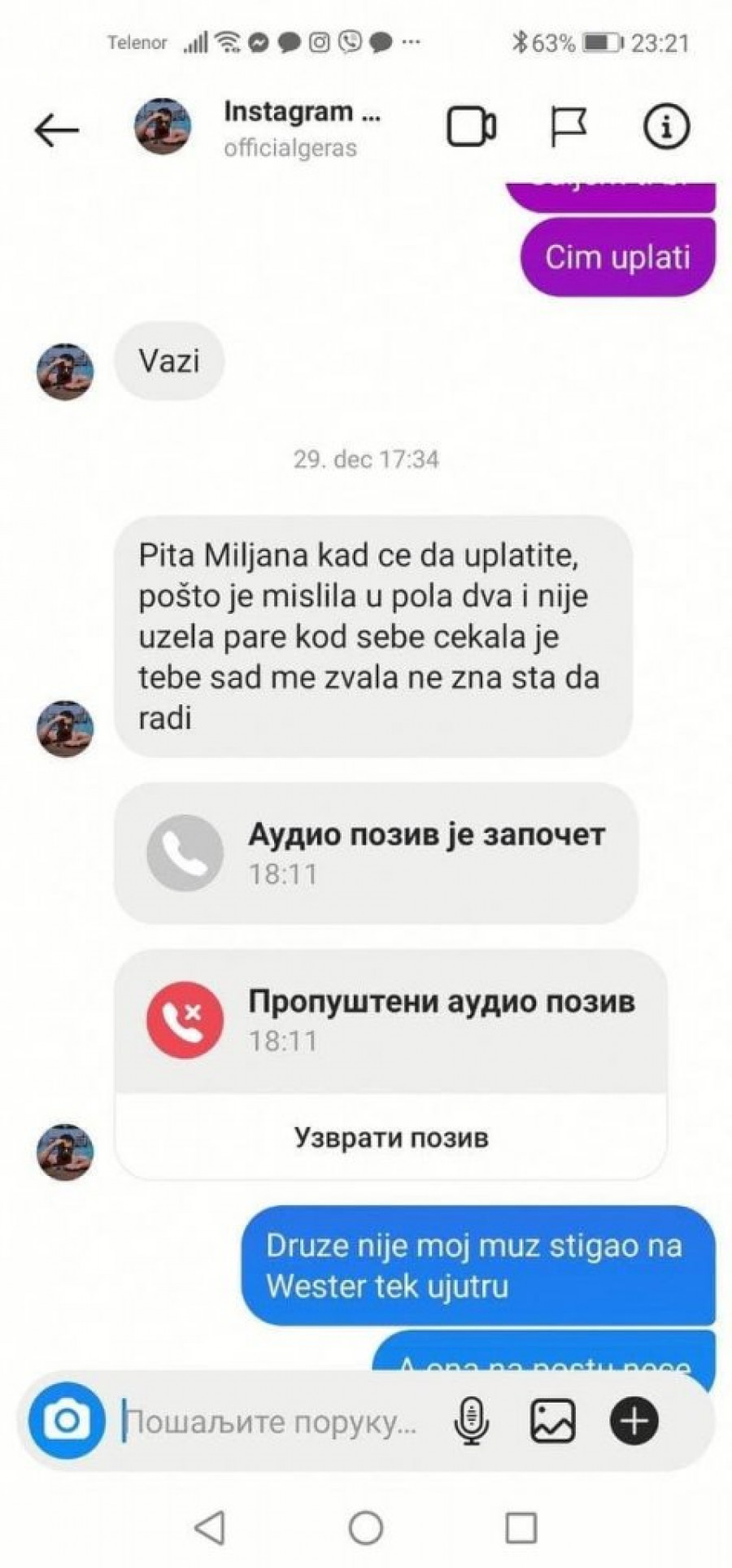 Miljana Kulić ne vraća pare
