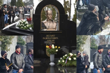 ODRŽAN POMEN ARKANU! Ceca sa decom i unukom zavijena u crno, BOL I TUGA NE PRESTAJU! (VIDEO)