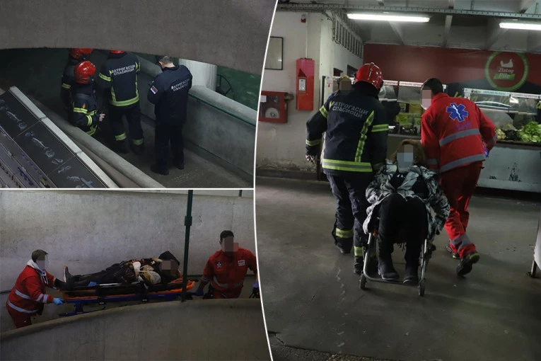 ČUO SAM ZVUK OBRUŠAVANJA I SIŠAO DOLE U OBLAK PRAŠINE: Radnici novobeogradske pijace o momentu pada plafona