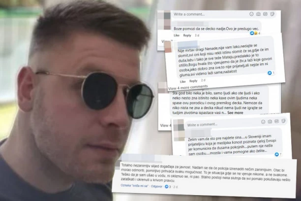 "NIJE MRTAV, LAŽI GOVORI OSOBA KOJA JAKO DOBRO ZNA SVE": Ovako Hrvati komentarišu nestanak Mateja Periša (FOTO)