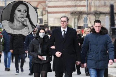 VUČIĆ STIGAO NA NOVO GROBLJE: Predsednik se u pratnji Danila i Milice oprašta od Ksenije! (VIDEO)