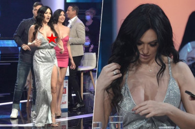 Srpskih pjevačica grudi gole Pjevačica pokazala