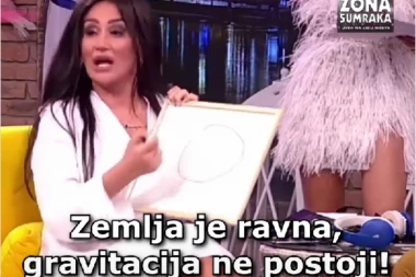 GRAVITACIJA JE NEDOKAZANA STVAR, KAD IDEŠ ZA PARIZ, NOS TREBA DA IDE DOLE: Hit snimak Andreane Čekić koji objašnjava zašto je zemlja RAVNA PLOČA! (VIDEO)