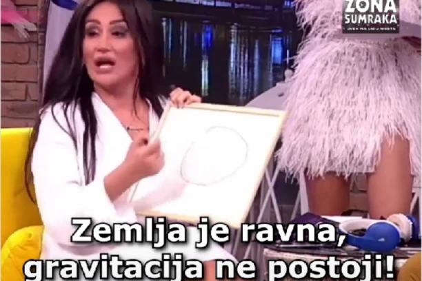 GRAVITACIJA JE NEDOKAZANA STVAR, KAD IDEŠ ZA PARIZ, NOS TREBA DA IDE DOLE: Hit snimak Andreane Čekić koji objašnjava zašto je zemlja RAVNA PLOČA! (VIDEO)