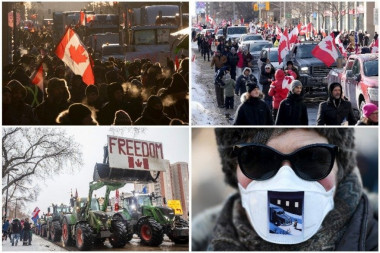 ANTIVAKSERI PREUZIMAJU KANADU! Potpuni kolaps u Otavi i Torontu, proglašeno vanredno stanje, policija nemoćna pred učesnicima protesta: NOSE I SIMBOLE NACISTA! (VIDEO)