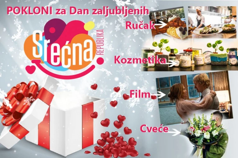 POKLANJAMO VAM SAVRŠEN DAN ZALJUBLJENIH: Ručak+kozmetika za nju i njega+film+cveće