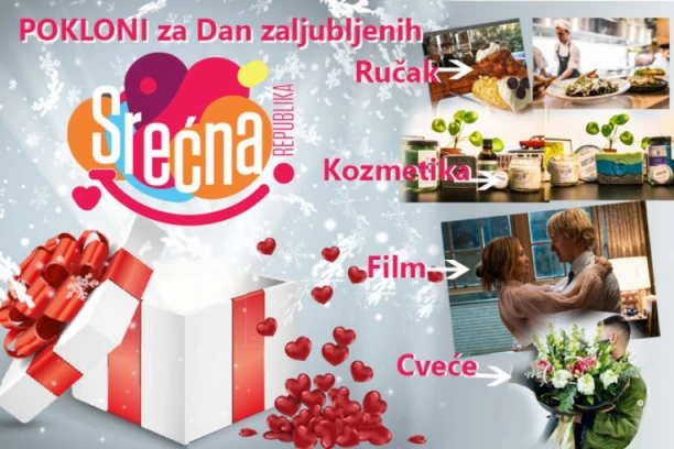 POKLANJAMO VAM SAVRŠEN DAN ZALJUBLJENIH: Ručak+kozmetika za nju i njega+film+cveće