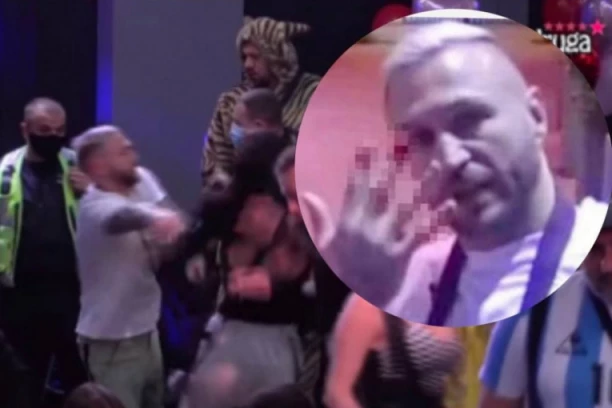 TARA SIMOV POKUŠALA DA ODGRIZE NENADU PRST?! KRV lije iz reperove ruke, obezbeđenje je jedva OBUZDALO! (VIDEO)