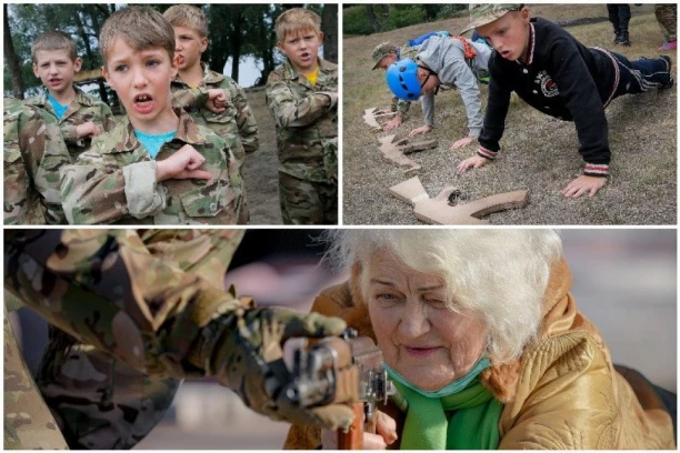 DECA I BABE PUCAĆE NA PUTINOVE VOJNIKE! Evo kako se ukrajinska vojska sprema za rat dok Britanija tvrdi: MASAKR NAM PRETI VIŠE NEGO IKAD U POSLEDNJIH 70 GODINA!