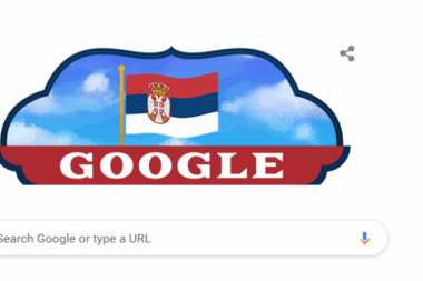 THE SERBIAN FLAG WAS FLAPPING ON Google: A click revealed much more, even fireworks!
