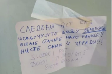 OPLEO PO KOMŠIJAMA, A ONDA JE DOBIO BRUTALAN ODGOVOR: Poruka u zgradi o kojoj bruje mreže