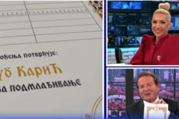 BOGOLJUB KARIĆ POKAZAO KRŠTENICU:  Podelio sam ih 600 u tri dana i umorio se, iako sam MLAĐI 20 GODINA! (FOTO)