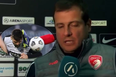 VOJO UMALO RAZBIO GLAVU IGORU: Mogao je sudija da nam progleda kroz prste za crveni - Lalatović bez dlake na jeziku! (VIDEO+FOTO)