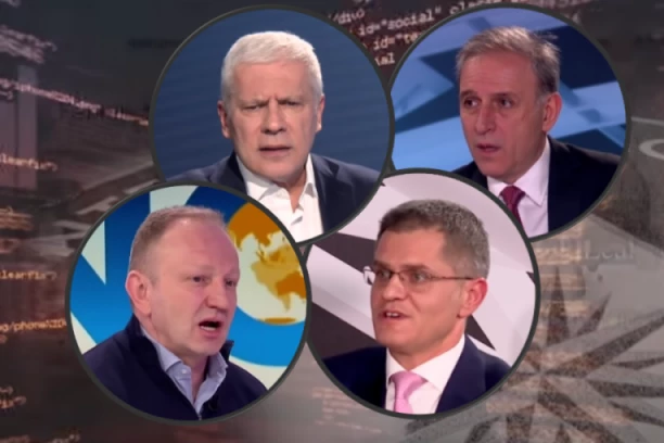 OPOZICIJA NA TRIBINAMA GRICKA SEMENKE I NAVIJA DA SRBIJA I VUČIĆ IZGORE! (VIDEO)