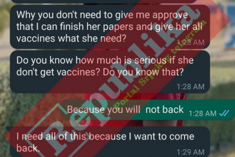 Lea ubeđuje Sajeda da je u Srbiji zbog vakcinacije ćerke