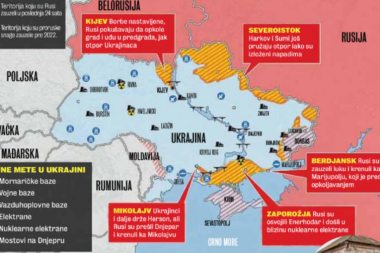 VOJNA OPERACIJA, DETALJNI PRIKAZ: Mapa pokazuje šta su Rusi već zauzeli u Ukrajini!