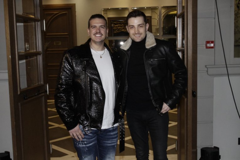 Mirza Selimović i Isak Šabanović na promociji