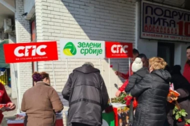 Omladinci SPS i Zeleni Srbije na Novom Beogradu čestitali praznik 8. mart ženama!