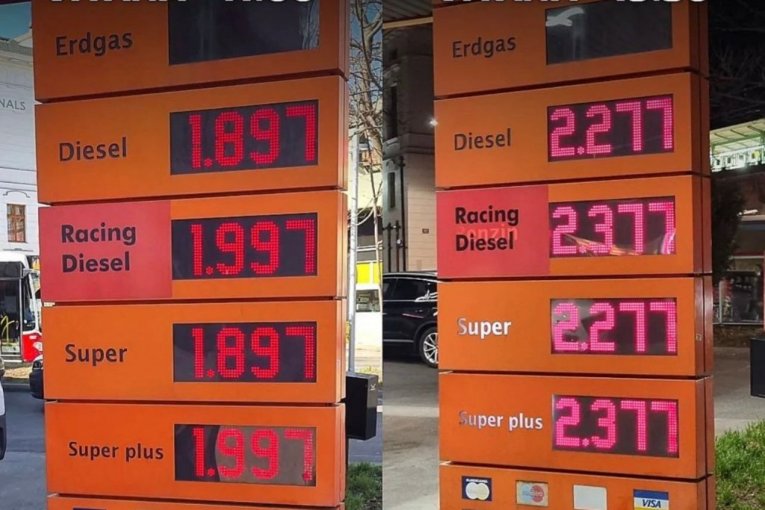 ŠOK NA BEČKIM PUMPAMA! Cena goriva raste iz sata u sat - dizel skočio na 2,37 evra