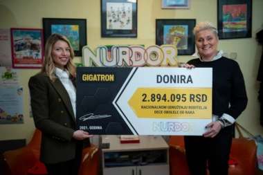 Gigatron donirao novčana sredstva NURDOR-u