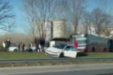 UDES NA NOVOM BEOGRADU: Kolona automobila stoji na auto-putu! (VIDEO)