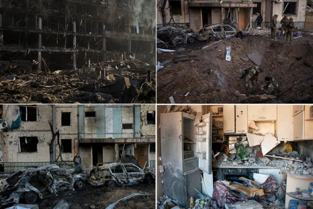 IMA MRTVIH! STRADALA I DECA! Žestok udarac na Ukrajinu, sravnjene su kuće, uništeni automobili - žrtve se i dalje broje! (FOTO,VIDEO)