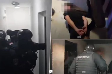 POGLEDAJTE KAKO JE PALA DETERDŽENT MAFIJA: Lezi dole, ruke na leđa! Oduzeti luksuzni automobili, brdo novca i robe (VIDEO)