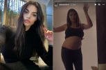 Dejana Živković sa STOMAKOM DO ZUBA IGRA KOLO: Manekenka u 8. mesecu trudnoće pršti od energije, uvija telo, ovako aktivnu trudnicu još niste videli (FOTO)