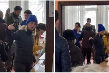 SKANDAL NA BIRAČKOM MESTU! DRAMA U ZEMUNU: Glavni akter član izborne komisije ispred Đilasove partije (VIDEO)